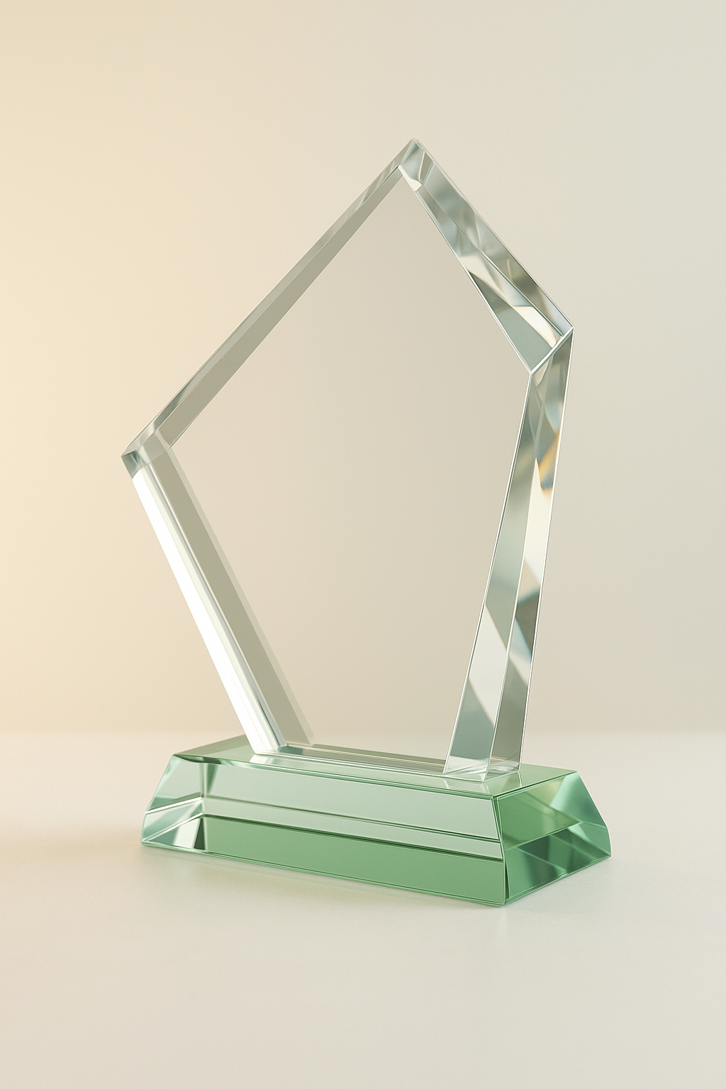 Pentagon Crystal Trophy